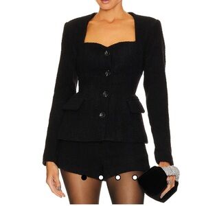 New ASTR the label sweetheart neckline blazer